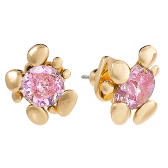 KATE SPADE • Pink Forest Nouveau Crystal Earrings - Picture 3 of 3